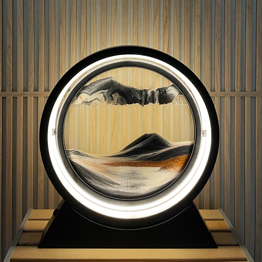 Gold Agate Lamp